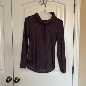 Women's Purple Cowl Neck Top
